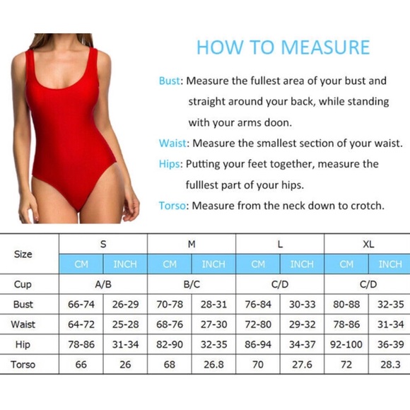Red Scoop Back Push Up Monokini Swimsuit - Picture 7 of 7